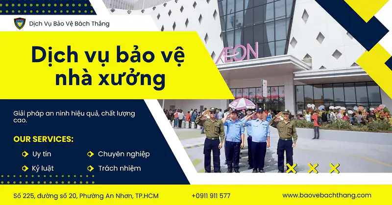 Dịch vụ bảo vệ trung tâm thương mại uy tín 24/7 - Bách Thắng