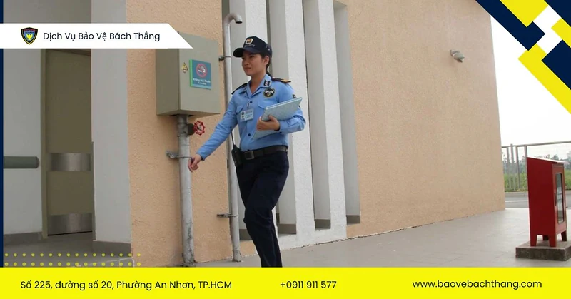Tuần tra xung quanh trường để phát hiện sự cố kịp thời