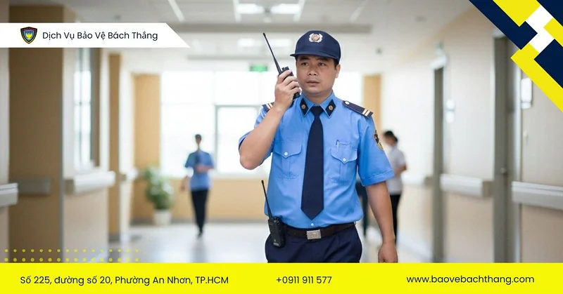 Tuần tra định kỳ quanh phòng khám để phát hiện sớm rủi ro an ninh