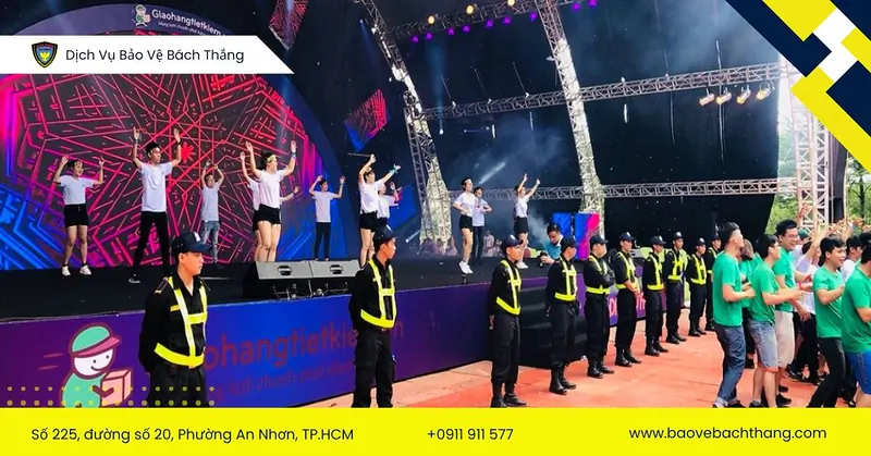 Nhiệm vụ quan trọng nhất của nhân viên bảo vệ sự kiện đó là đảm bảo an toàn về người, tài sản