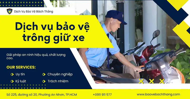 Dịch vụ bảo vệ trông giữ xe – Bách Thắng giá tốt 24/7