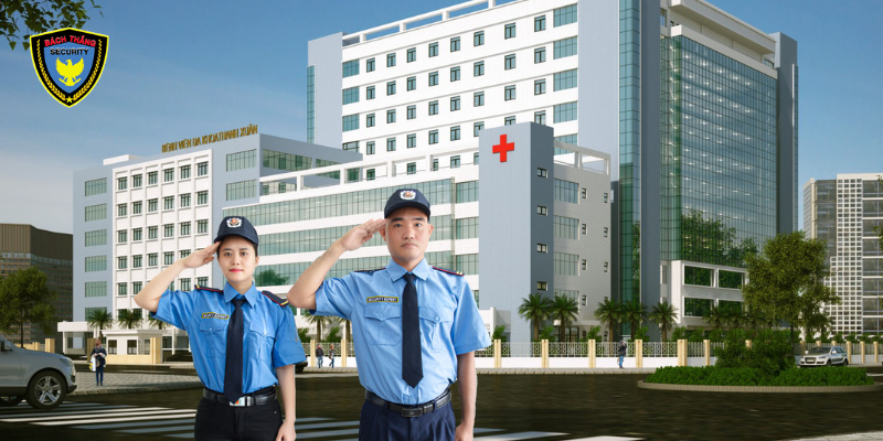 Dịch vụ bảo vệ bệnh viện Bách Thắng | An ninh, Tận tâm 24/7 1 Nhân viên bảo vệ Bách Thắng tại bệnh viện