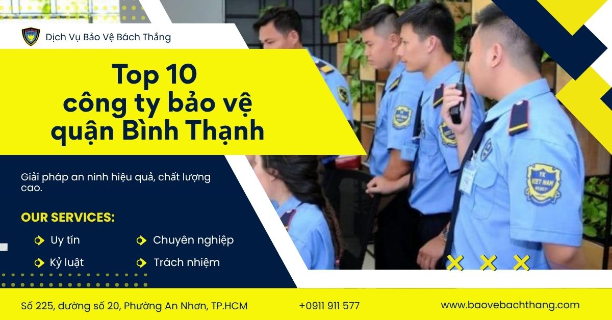công ty bảo vệ quận bình thạnh