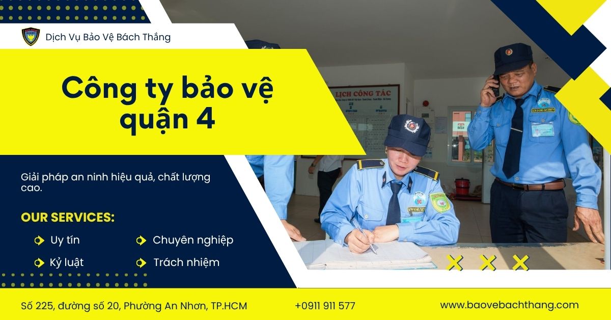 công ty bảo vệ quận 4