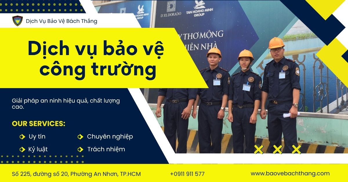 dịch vụ bảo vệ công trường