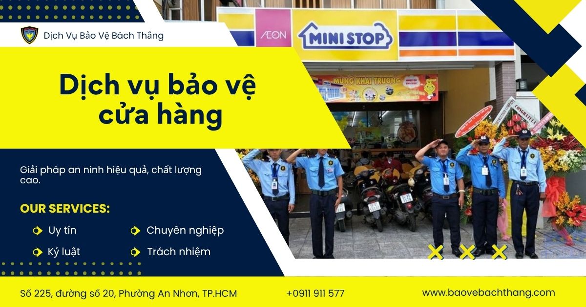 dịch vụ bảo vệ cửa hàng
