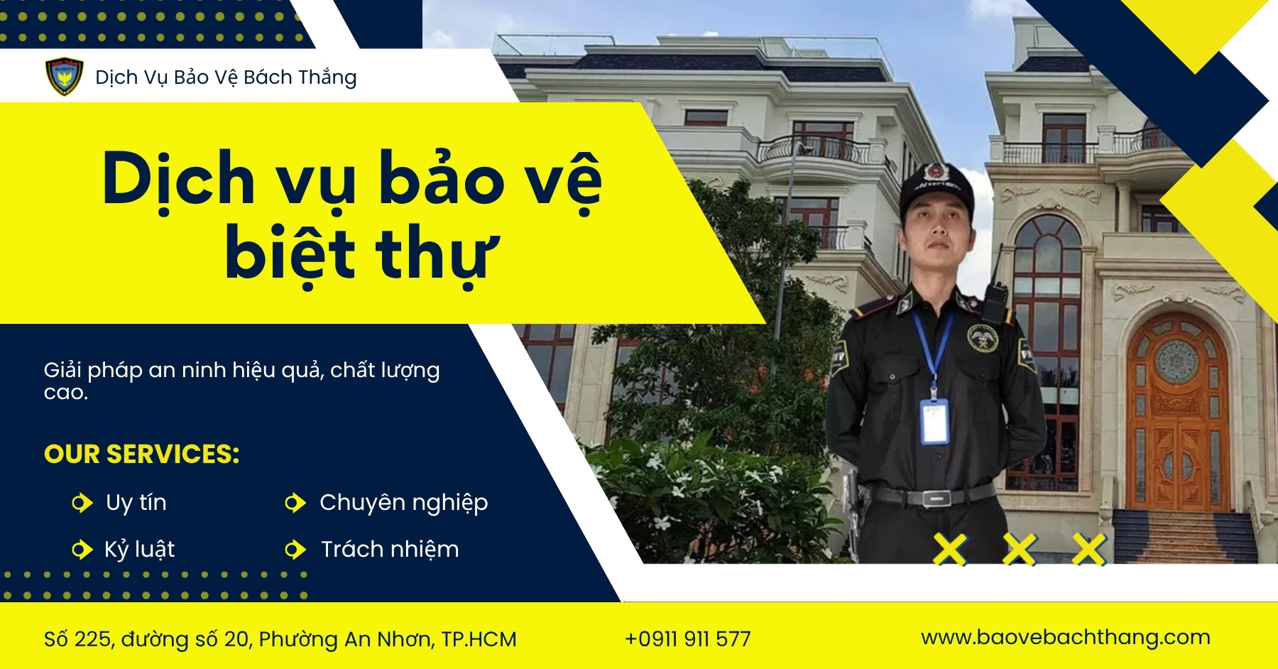 dịch vụ bảo vệ biệt thự