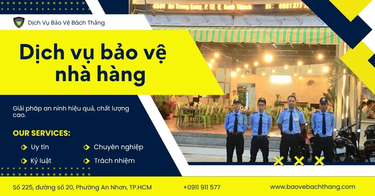 dịch vụ bảo vệ nhà hàng